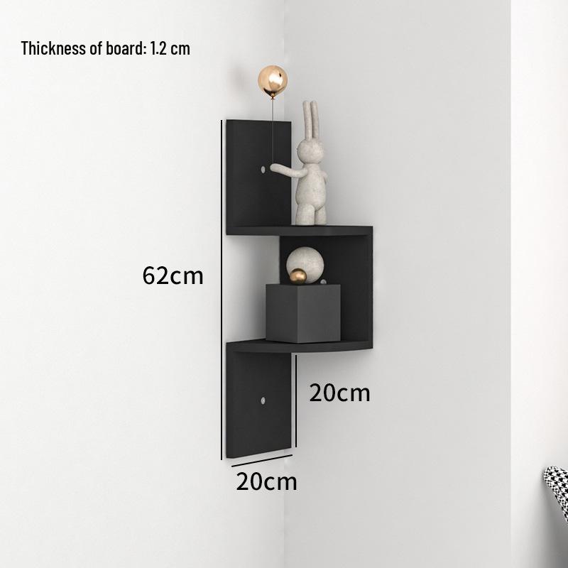 Wall-Mounted Multi-Layer Shelf: Corner Storage and Decoration for Bathroom, Bedroom, and Living Room.