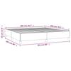 Bed Frame Black 200x200 Cm Faux Leather