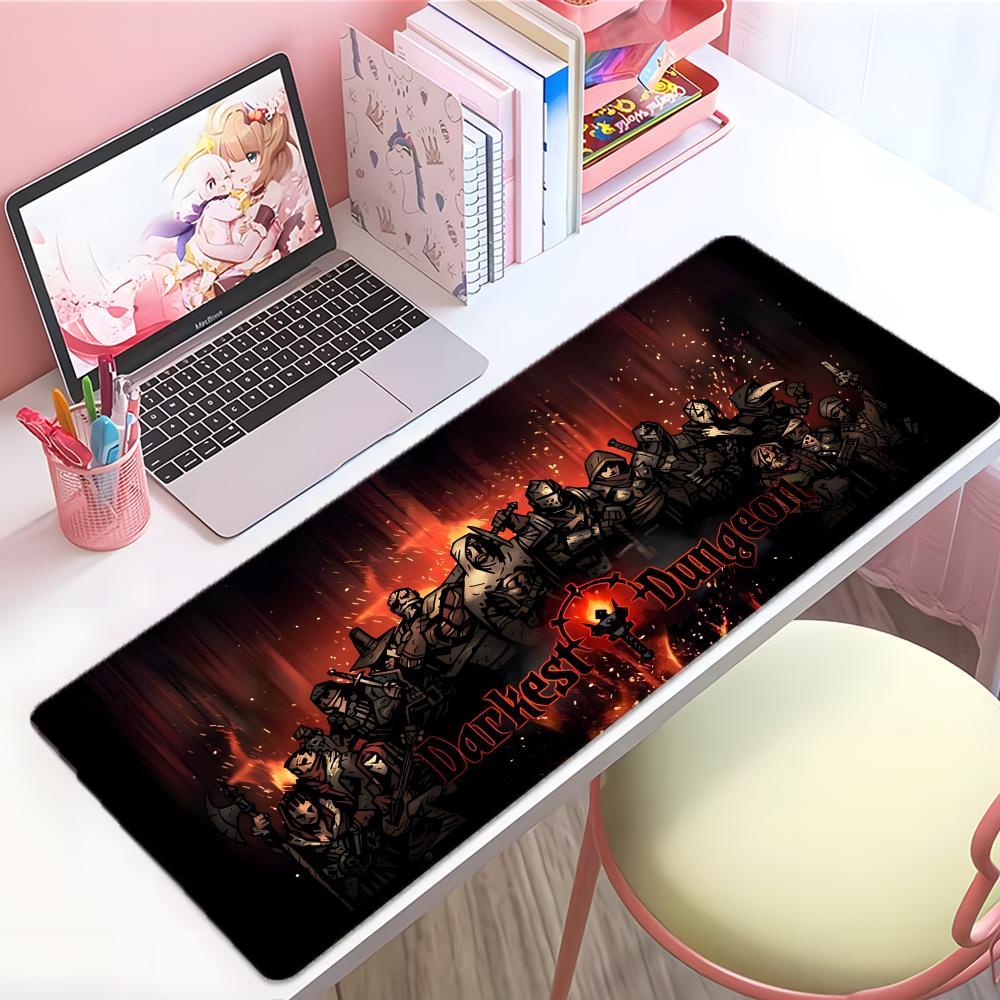 Dunkles Strategie-Spiel DDarkest Dungeon Mauspads Groß Dicke Schreibtischunterlage Genähte Kanten Gaming-Mausmatte Für PC