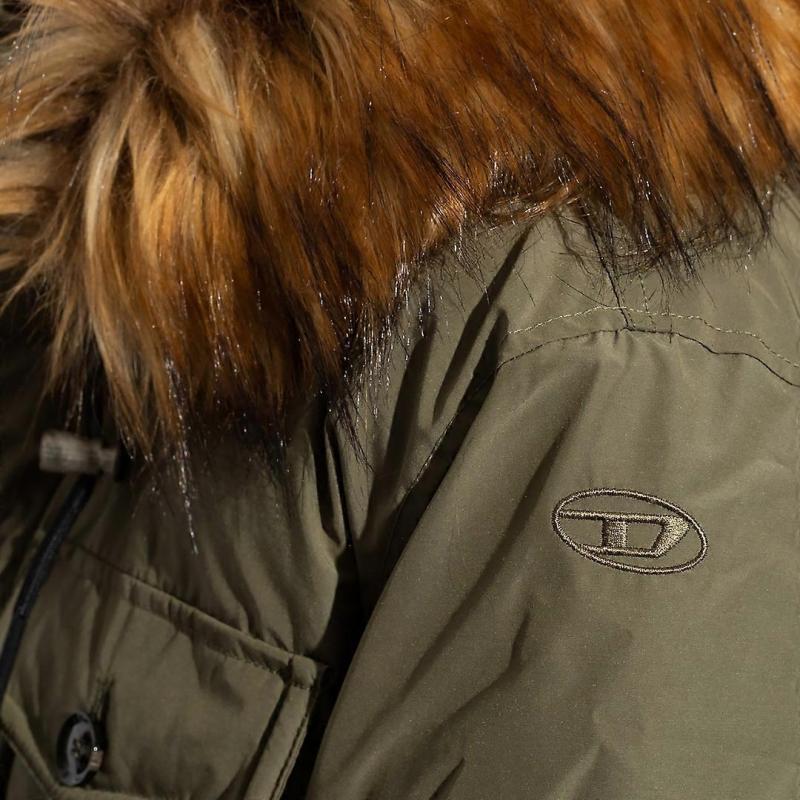 Diesel Green Hooded Winter Jacket