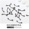 10Pcs Metal Nail Studs 3D Alloy Nail Charms  Silver Mixed Shapes Nail Art Decorations DIY Manicure Accessories