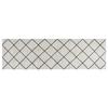 VidaXL Tapis de cuisine lavable impression carrée 60x180 cm velours 136568