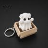 Kleiner festlicher Schlüsselanhänger 3D-gedruckt Halloween Fidget Schlüsselanhänger Niedliches Mumien Geister Katzen Spielzeug Kreative Dekoration Mini Rucksack Anhänger Schmuck Neuheit