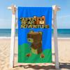 Hra S-Super Medvěd A-Dobrodružství Ručník Sušení Ručník do Koupelny Použitelný Pro Lehký Plavecký Kemping Jogu Pláž Ven
