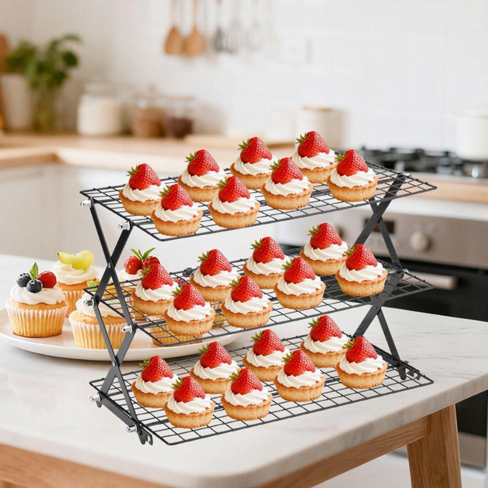 Black Silver Cooling Rack Wire Grid Grid Holder High Quality Baking Cooling Tray Baking
