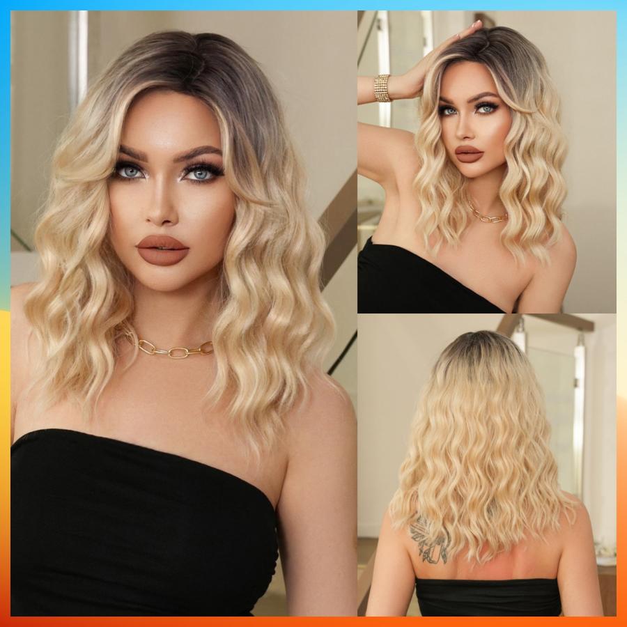 

Европейский модный длинный кудрявый парик для женщин HW9145 золотой