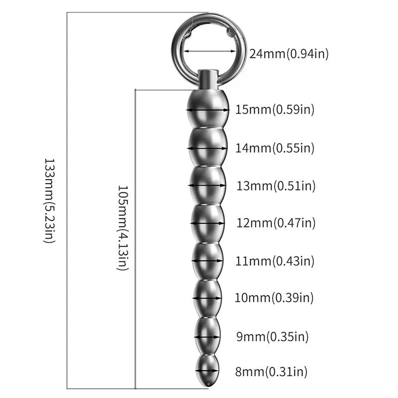 Metall Penis Plug Harnröhrenkatheter Sound Dilatator für Männer Prostata Stimulation Harnröhren Spielzeug