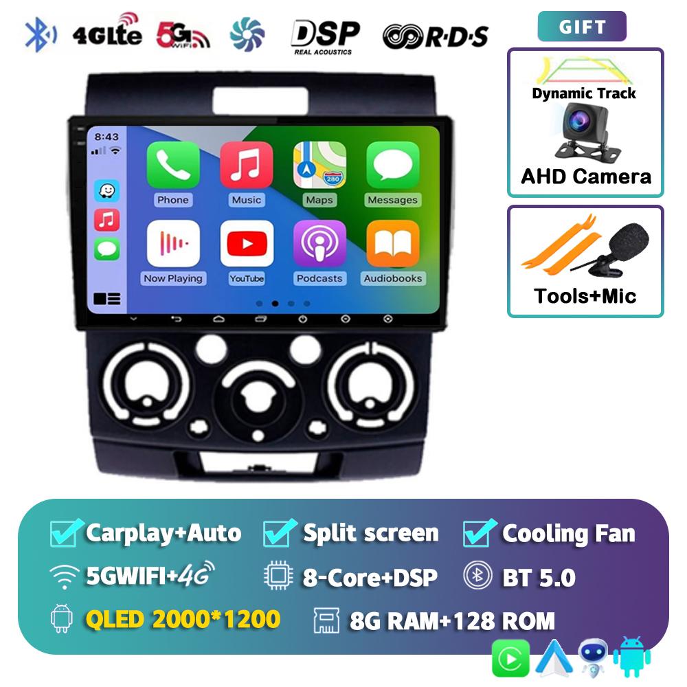 Android 14 Car Radio For Ford Everest Ranger Mazda BT50 BT-50 2006 2007 2008 - 2010 GPS Multimedia Video Player Head Unit Stereo