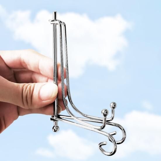 Plate Rack Exquisite Workmanship Wide Application Iron Plated Retro Storage Bracket Household Supplies