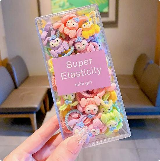Child-Friendly Baby Hair Tie - Small, High Elasticity Rubber Band for Little Girls