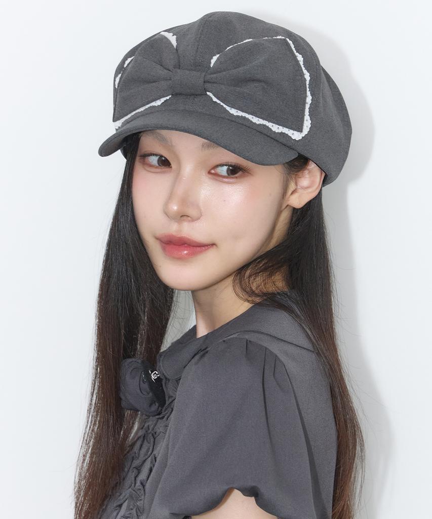 ILLIGO Lace Ribbon Hunting Cap Charcoal
