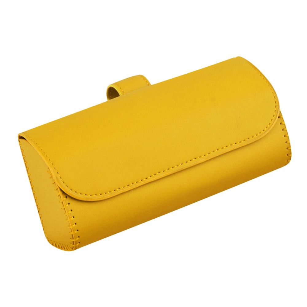 Portable Car Sunglasses Case PU Leather Eyeglass Storage Case Fashion Car Glasses Box  Car