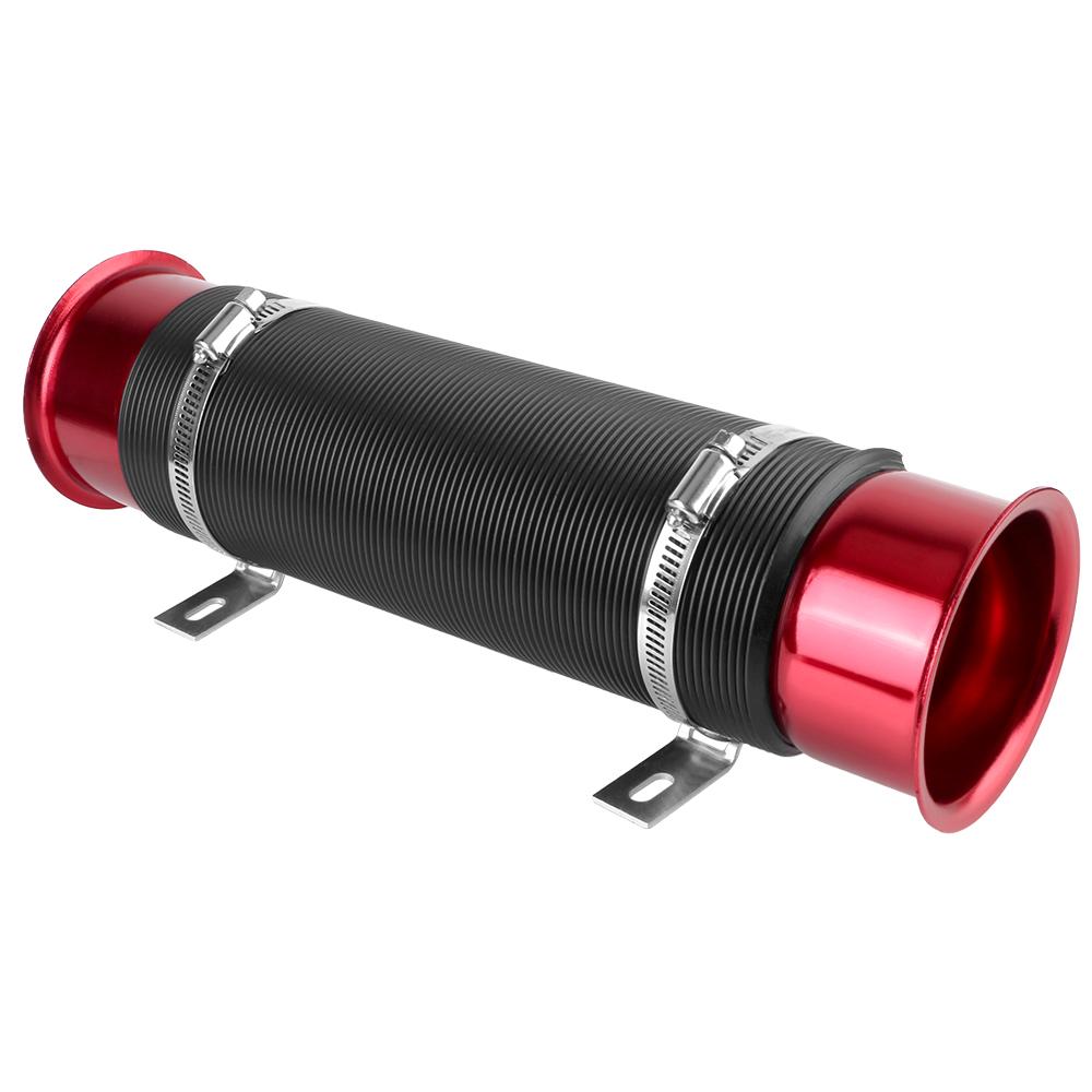 1Pcs 76MM Car Accessories Car Cold Air Turbo Intake Inlet Pipe Adjustable Hose Cold Feed Duct Pipe Flexible Duct Tube