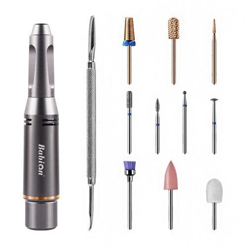Babion Pure Tip Nail Drill Gel Nail Soak Off Fingernail Toenail Grinder Fungus Care Polisher