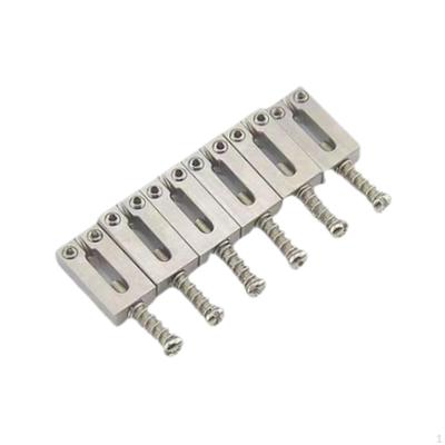 6 Pack Electric Guitar Saddles for Fixed Bridges Repair Components