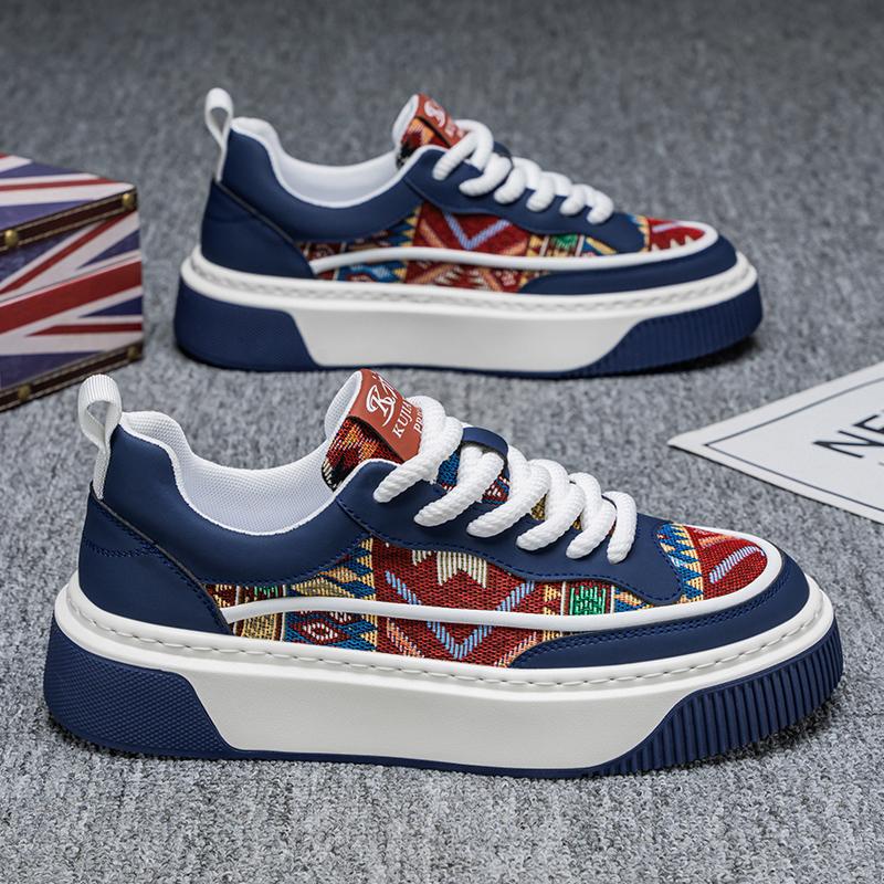 

CYYTL Обувь Мужская Повседневная Скейтборд Кожаные Кроссовки Роскошная Летняя Уличная Для Пешего Туризма Дизайнерская Спортивная Теннис Бег Платформа Лоферы 39