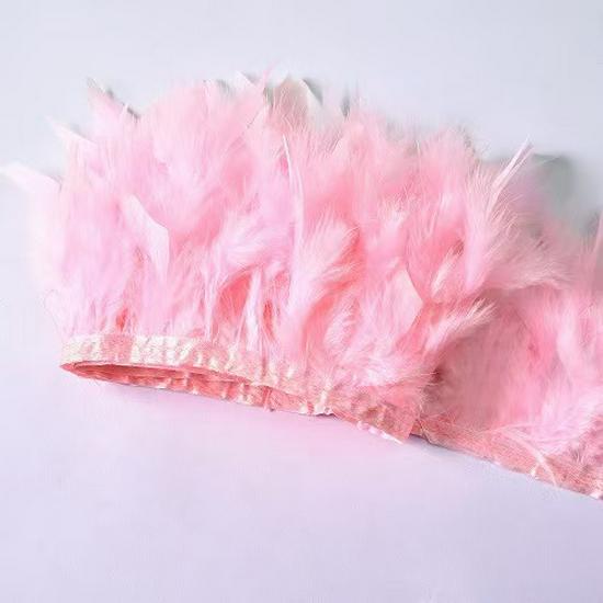 Turkey Feather Trim for DIY Stage Costume & Skirt Decoration
