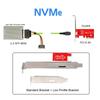 Chenyang Oculink External SFF-8612 SFF-8611 Host - PCI-E Express 3.0 4.0 PCI-E 4X Adapter for PCIe SSDs with Bracket