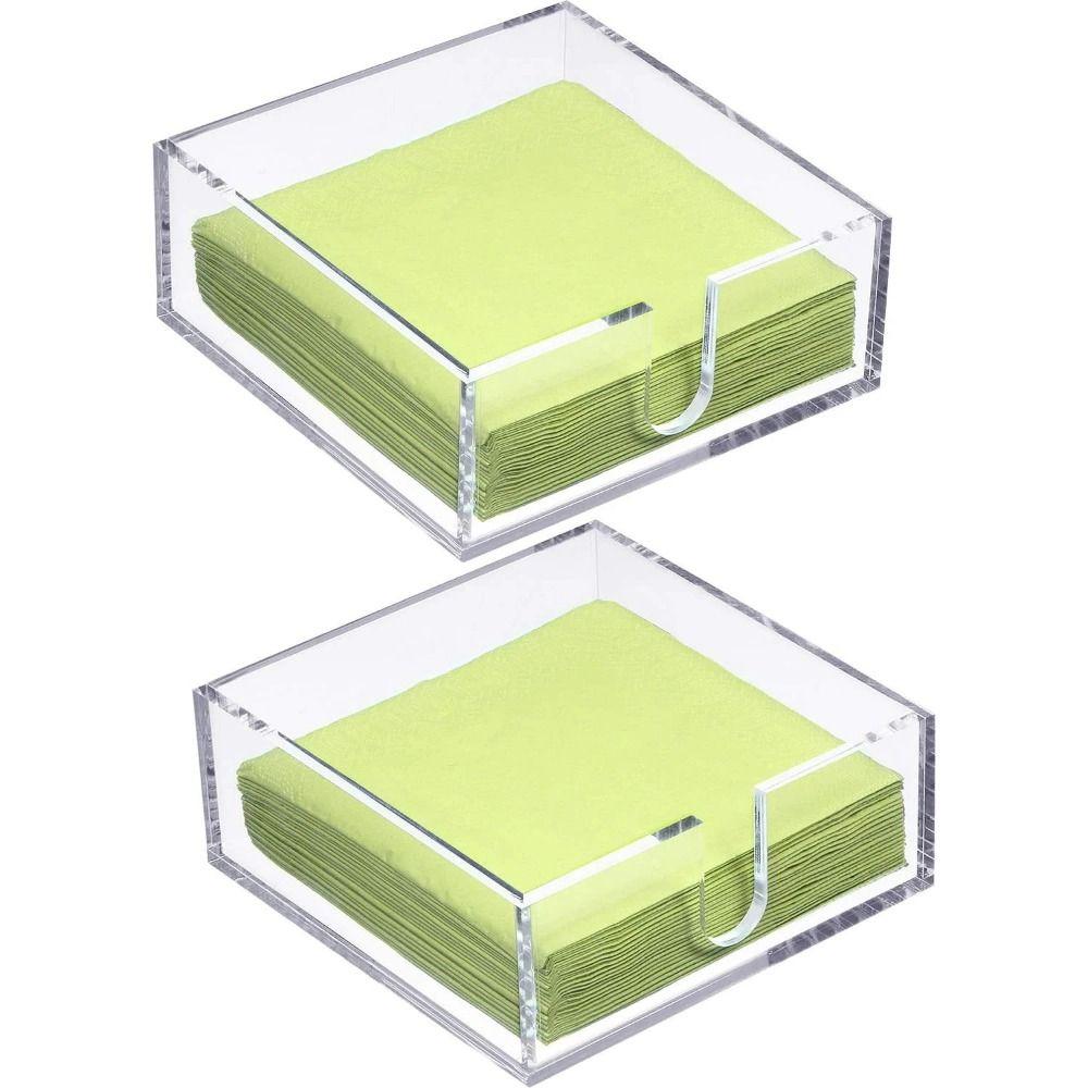Transparent Tissue Box Acrylic Guest Towel Holder Tissue Paper Dispenser Case  Bathroom