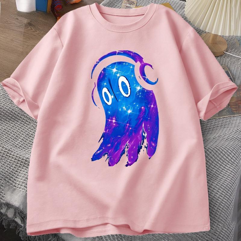Undertale Napstablook Music Ghost T Shirt Casual Cotton Short Sleeve Unisex Sclothes O Neck Top Summer Graphic T Shirts Oversized