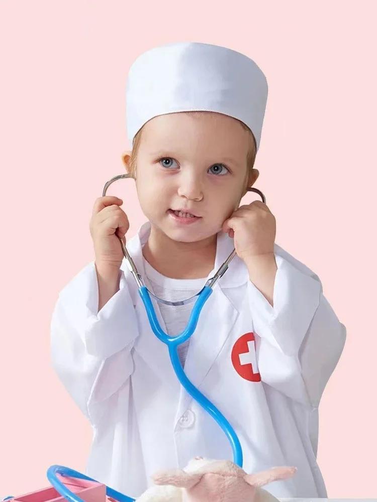 Kids Doctor Playset Stethoscope Toy Simulation Medical Equipment For Children'S Role Play Family Science Imitation Gift
