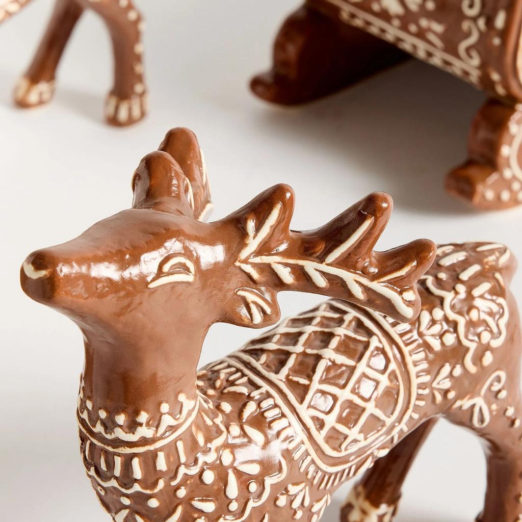 Christmas Table Decoration Hollow Gingerbread House Winter Holiday Table Decoration  Holiday Gift