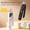 Dog Nail Trimmer With Light 2 In 1 Professional Grooming Tool With File 3 Speeds Rechargeable Pet Nail Trimmer For Trimming