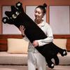 Cartoon Soft Black Cat Long Throw Pillow Plush Toy Doll Dog Dog Doll Home Sofa Pillow Cushion