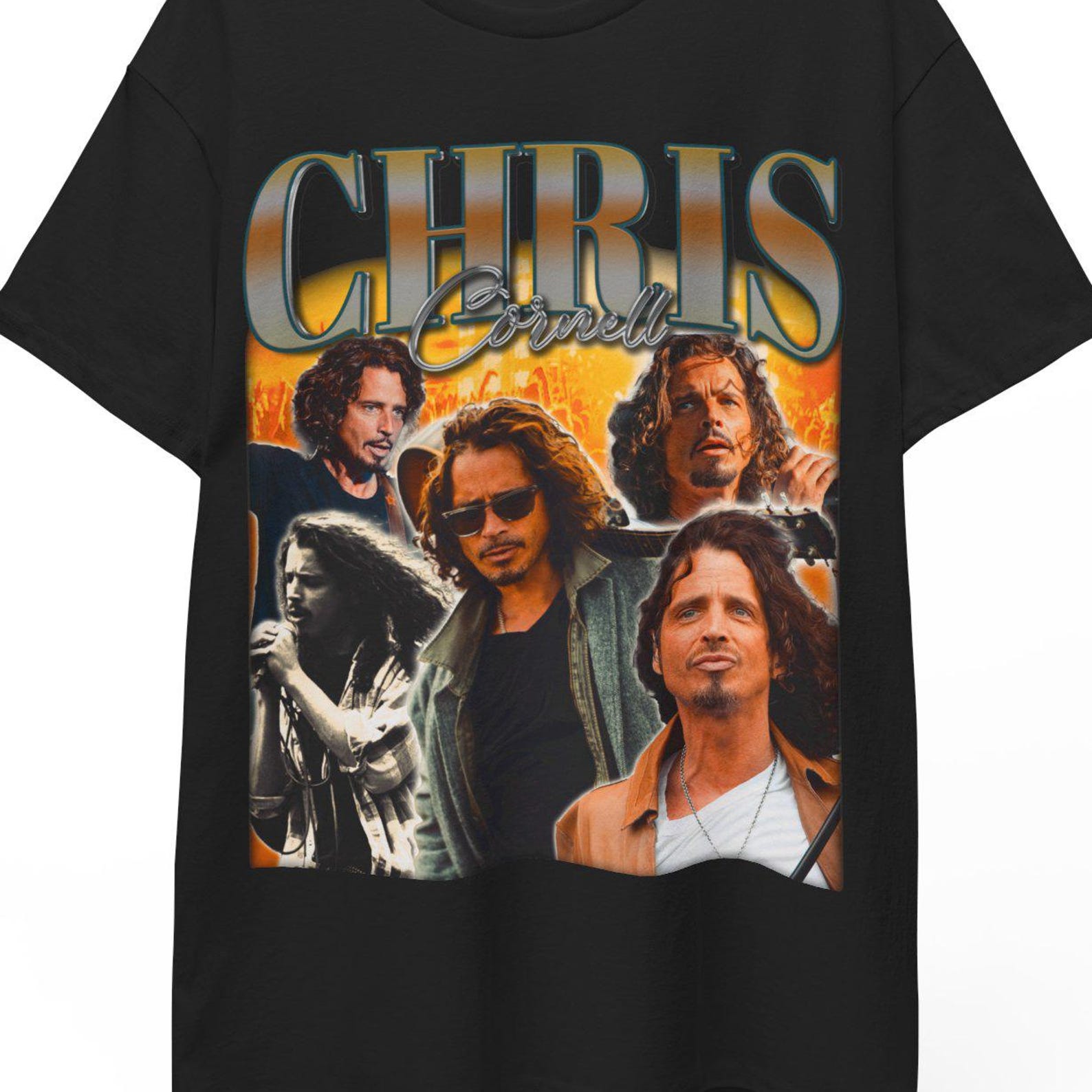 Chris Cornell, Chris Cornell Shirt, Chris Cornell Merch, Chris Cornell Fan Tees, Chris Cornell Tour Merch, Vintage Chris Cornell Poster Tee S