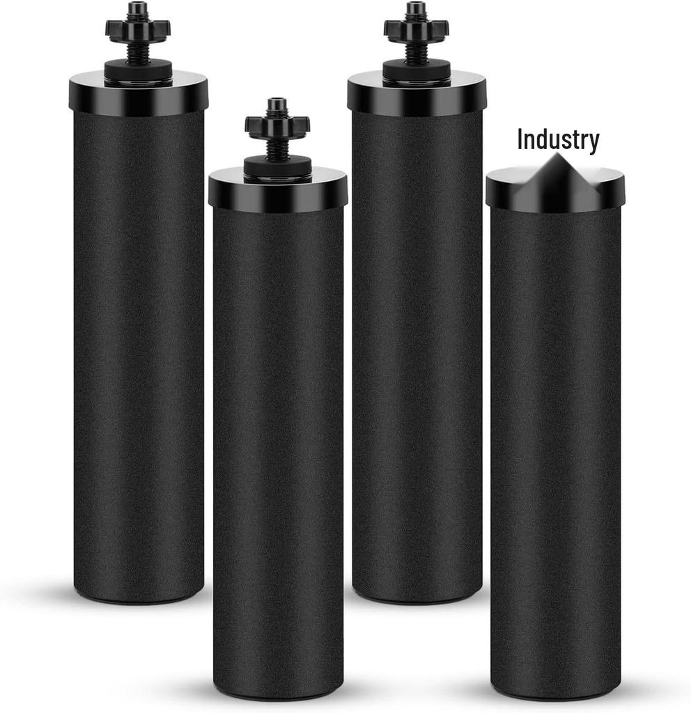 Compatible BB9-2 Berkey Filter Cartridge - Stainless Steel Bucket with Activated Carbon Rod for Water Purification System