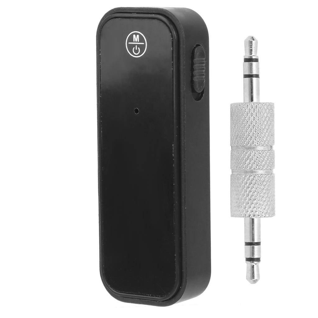 Bluetooth5.0 AUX Adapter 2in1 4H Akkulaufzeit Musikempfänger für Auto Kopfhörer Freisprechanruf