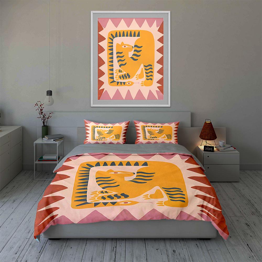 Abstract animal design. Bedding Duvet cover sets Duvet covers Pillowcases gifts (1 * Duvet Cover 2 * Pillowcases, without duvet insert)