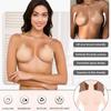 Женский силиконовый нагрудный пластырь в форме ложки, с подвеской на шею, ремешок для подъема груди, невидимый бюстгальтер, пластырь на соски для большой груди