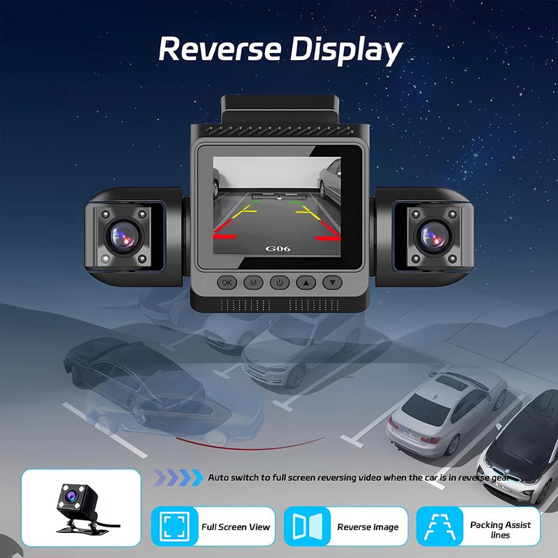 4-Channel 360 Degree Dash Cam For Cars WIFI APP Car DVR 1080P 4 Camera Lens Video Driver Recorder Rear View Camera Black Box