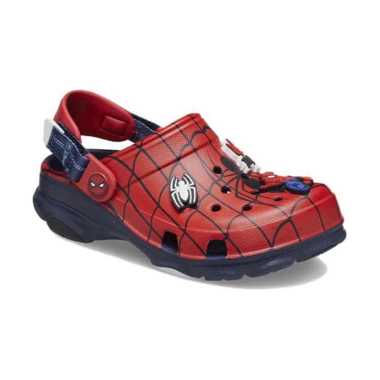Marvel x Crocs Clog Todo Terreno Infantil Zapatillas Infantiles Spider-Man Rojo Azul Marino 208786-410