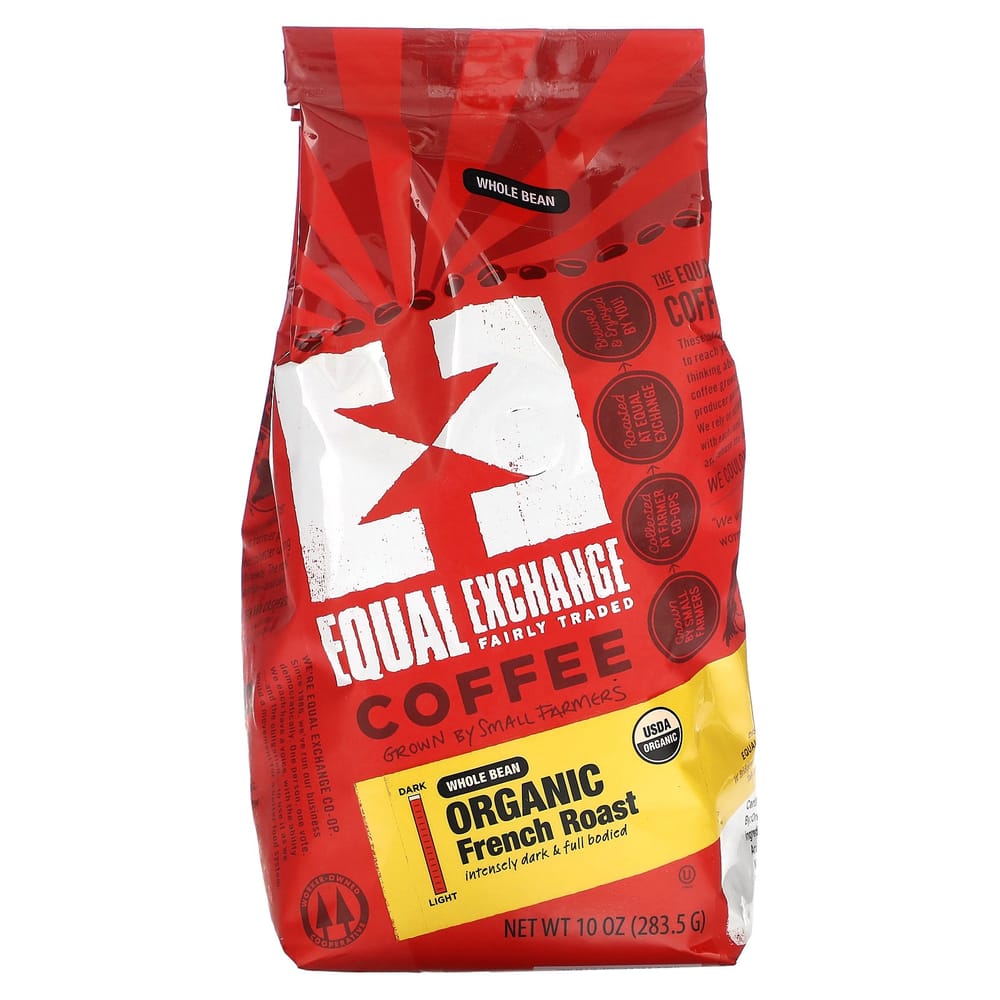 Equal Exchange French Roast Whole Bean Coffee, 283.5g (10oz)