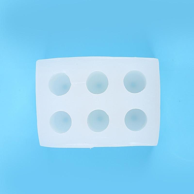 Small Column Candle Resin Mold DIY Cake Baking Decor 6-Cavity Mini Candle Moulds