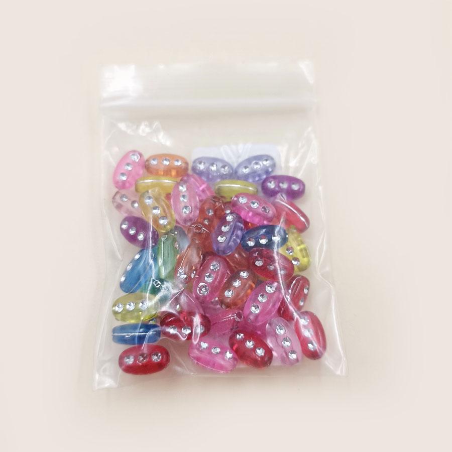 50Pcs Popular Dot Drill Beads Dimond Various Styles Flower Star Loose Beads For Jewelry Making DIY Crafts Pendant