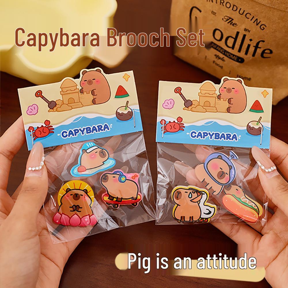 Capybara Keychain - Cute DIY Stationery Gift for Student Graduation or Children's Reward