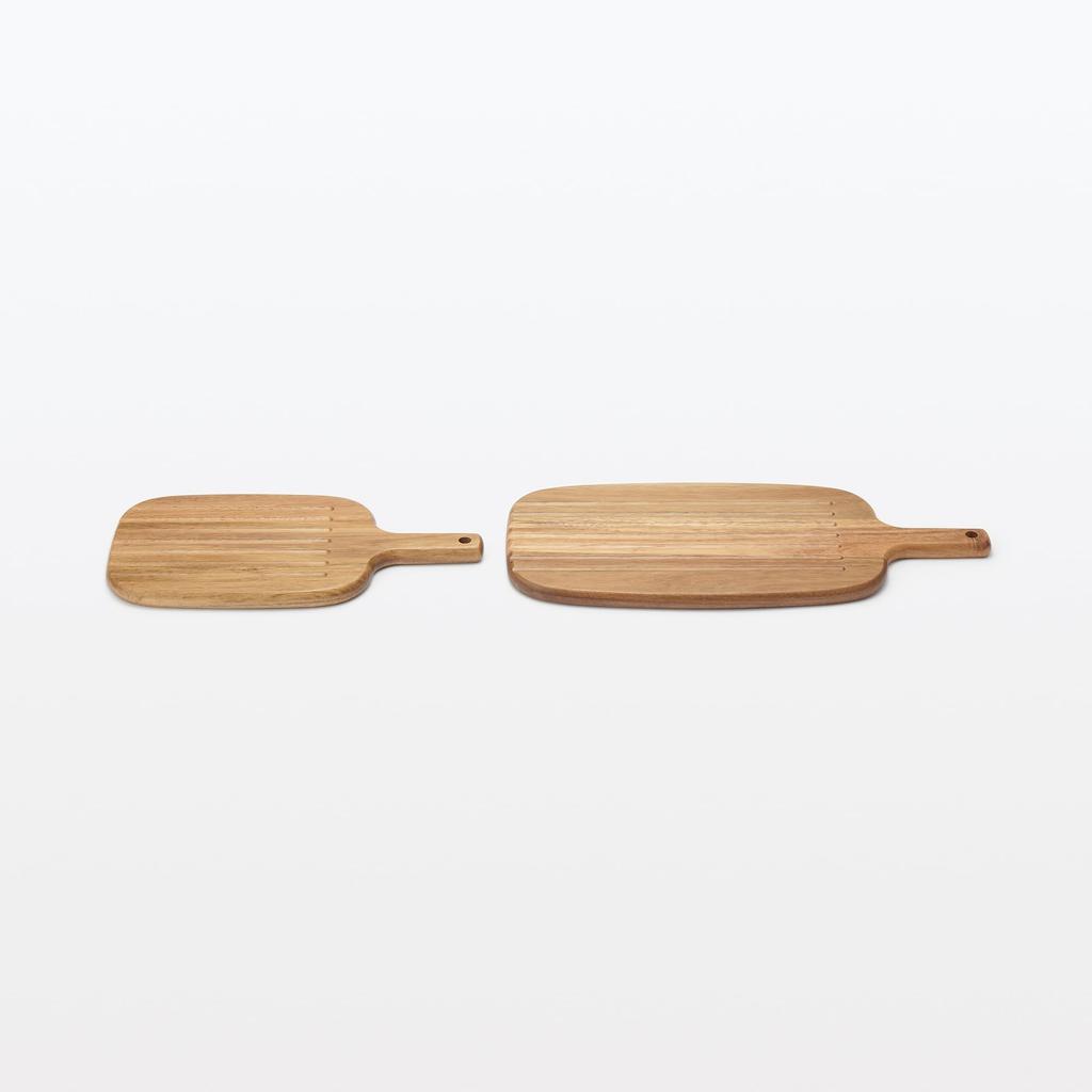 MUJI Acacia Double-sided Cutting Board with Handle, Small MC10FA4S