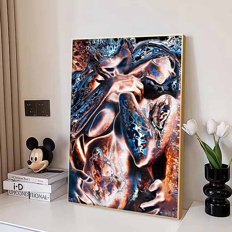 New Arrival 5D DIY Full Circle Diamond Painting "Couple Art" Embroidery Cross Stitch Home Decor Gift