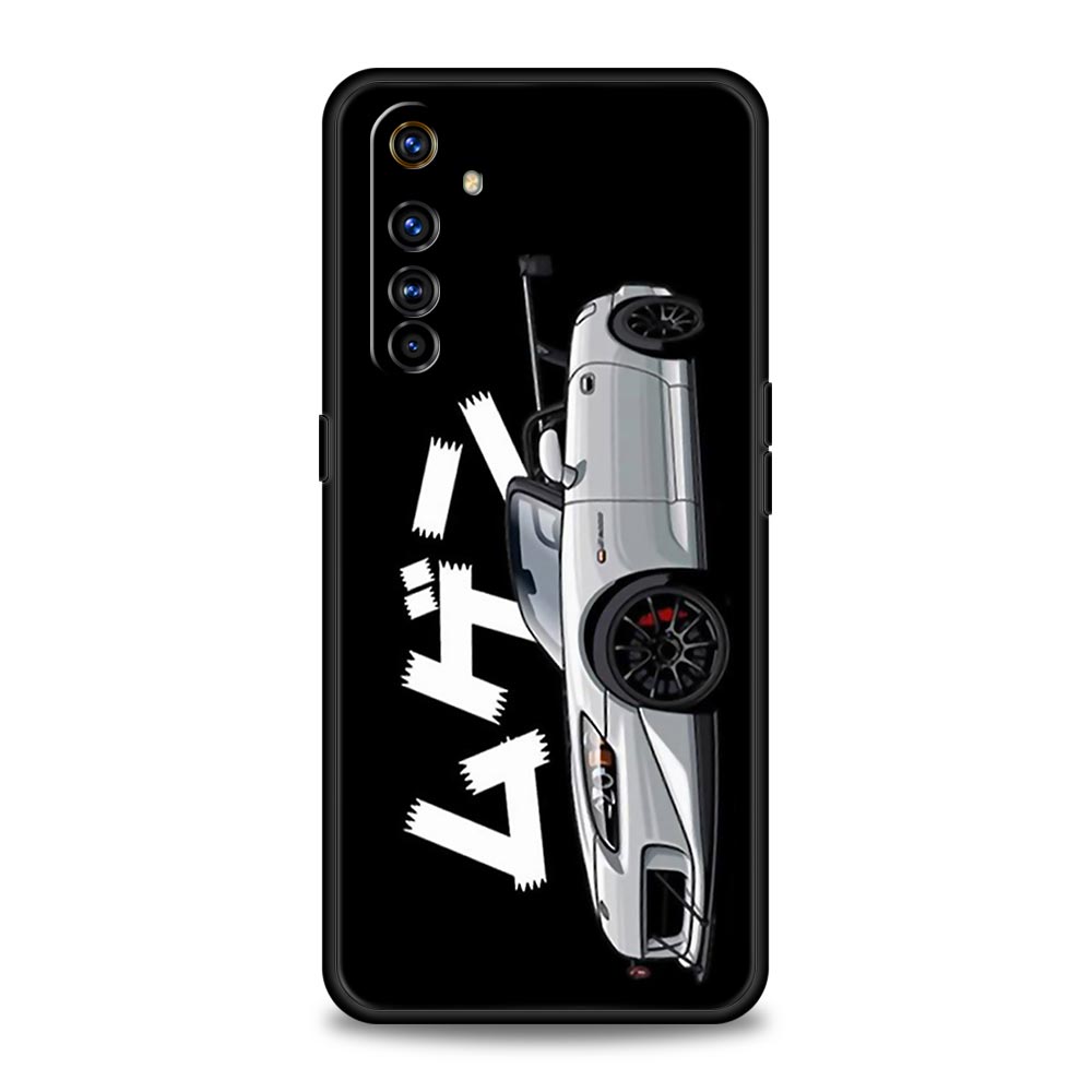 JDM Tokyo Drift Sports Car For Realme GT Neo 2 3 3T Phone Case For Realme 10 9 8 5G 7 6 GT2 Pro Plus 9i 8i C21 C11 C25 C35 Cover