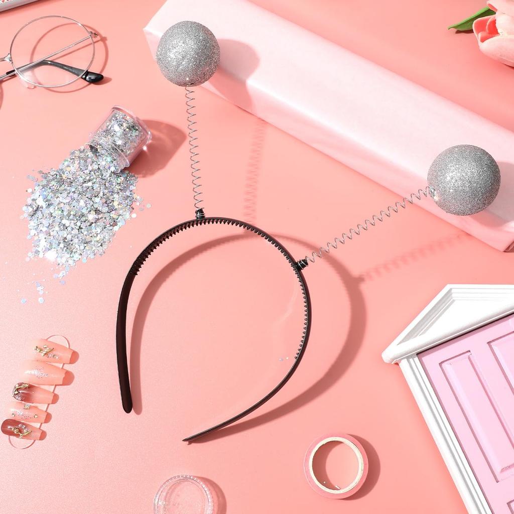 [VALICLUD] Cute Alien Antenna Headband with Pom-Pom Hair Accessory for Halloween and Parties