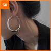 BF CLUB 925 Sterling Silber Ohrringe für Frauen Trendy Einfache Große Runde Ohrring Schmuck Vorbeugung Von Allergie Party Zubehör