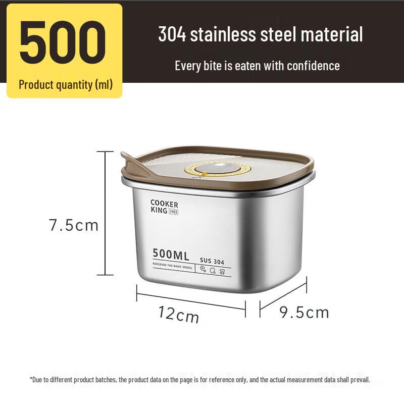 Chui Da Huang 304 Stainless Steel Vacuum Seal Food Container