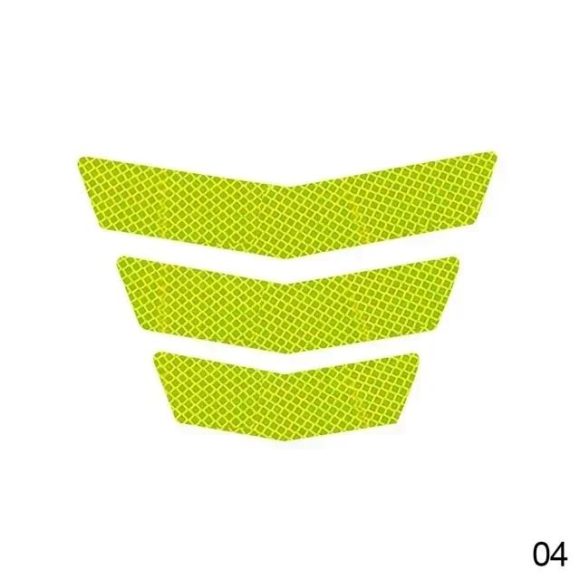 3 Stück Motorradaufkleber Reflektierend Warnung Trapezförmiger Pfeil Heckfender Racing Stoßstange Aufkleber Klebeband für Auto LKW Fahrrad