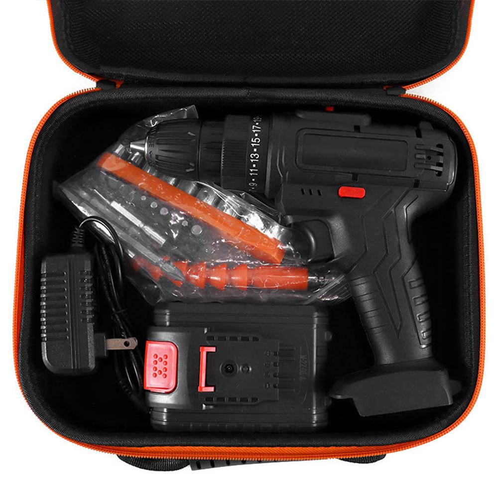 Oxford Cloth Tool Bag Portable Tool Storage Box with Handle Tool Zipper Pouch Large Capacity for Electric Grinder Drill Pliers