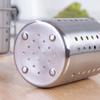 Ourunzhe Stainless Steel Household Chopstick Holder, Chopstick Cage, Tableware Tube, Double-Tube Utensil Storage Rack