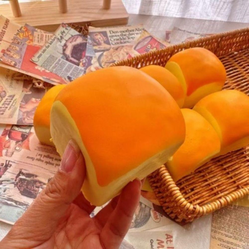 Simulated Hawaiian Bread Squishy Soft Calming Slow Rebound Toy Sensory Fidget Ball Party Favor