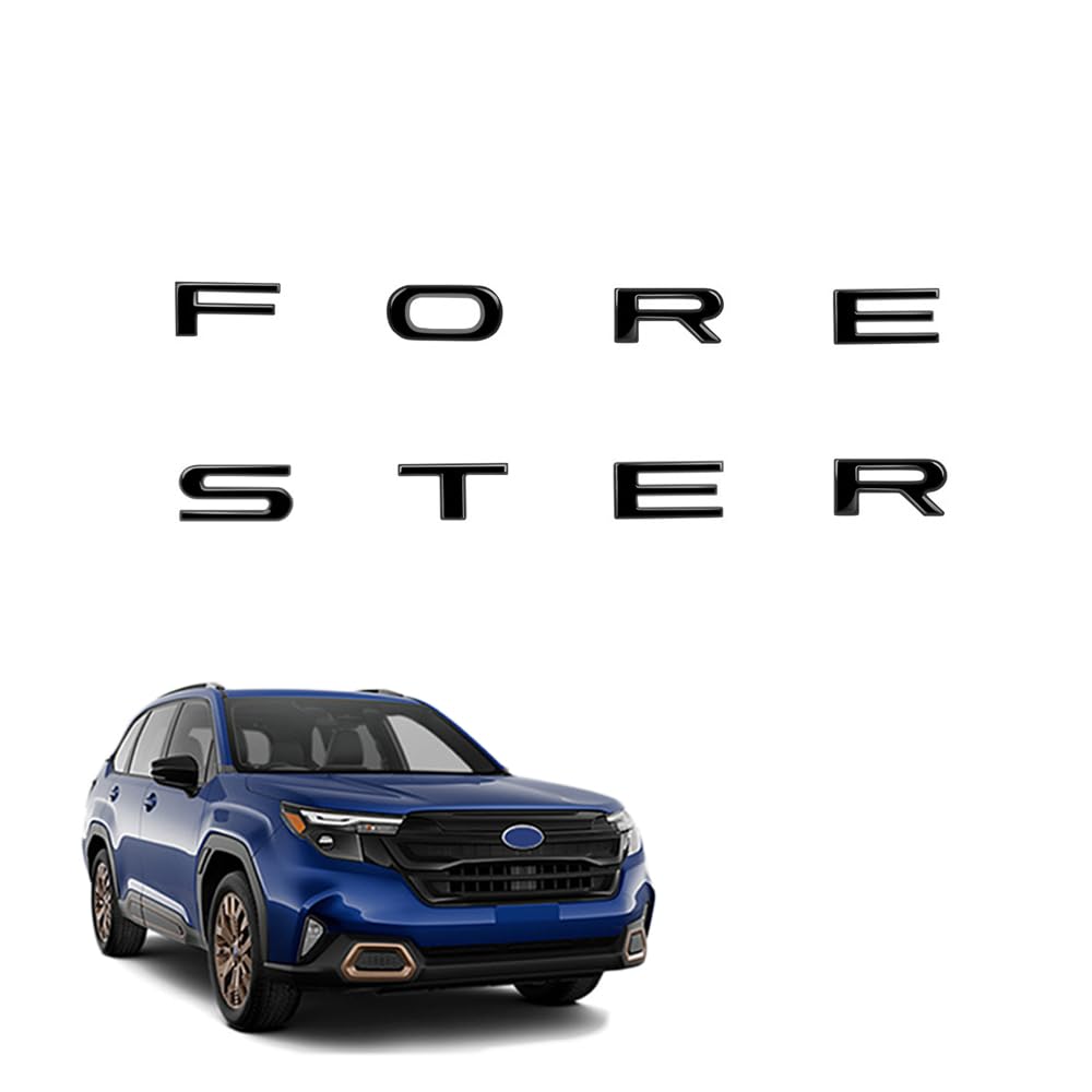 

FOR New Forester SL5 SLG 6th Generation (April 2025 - Current) Letter Stickers, Trunk чёрный